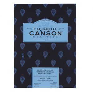 בלוק CANSON – גרעון גס  300 גרם 12 דף -A3