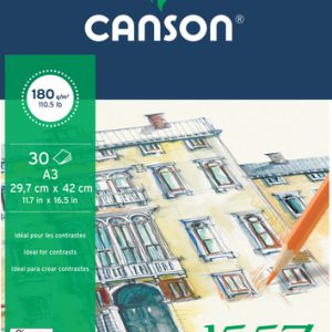 בלוק CANSON מגורען עדין – גודל A3